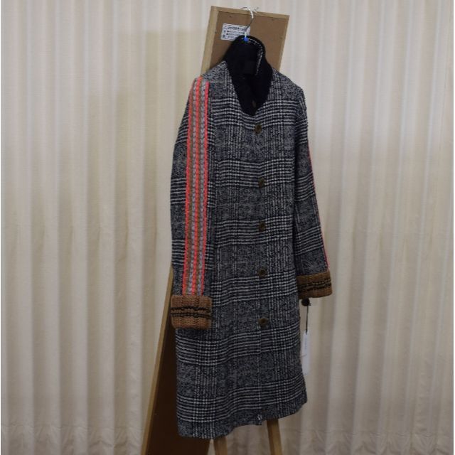 Sensounico(センソユニコ)のDW2R ニット使い 毛混 コート センソユニコ レディースのジャケット/アウター(ロングコート)の商品写真