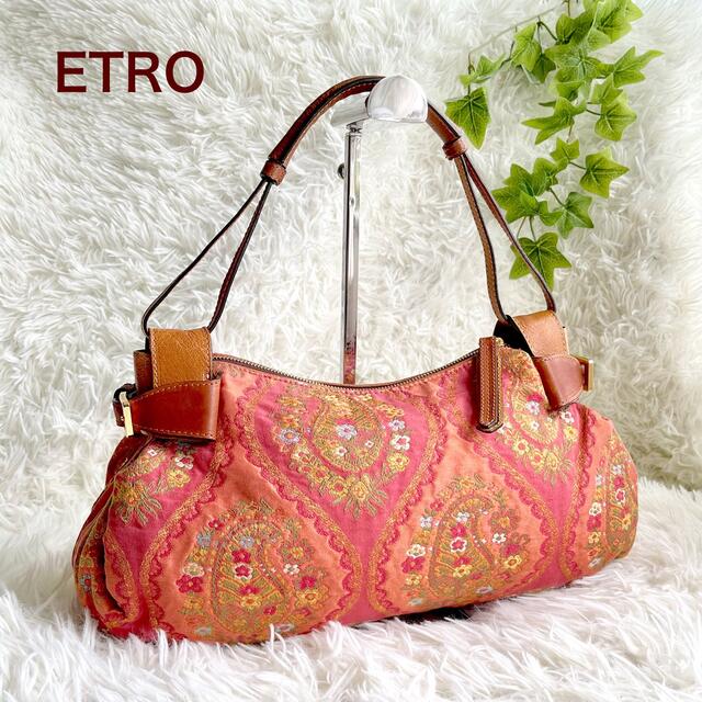 ETRO - 【希少デザイン】ETRO エトロ ハンドバッグ 花柄 ペーズリー