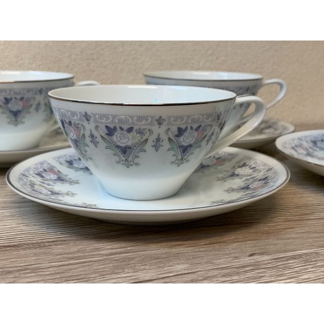 ヴィンテージ　ノリタケ　Noritake　月桂樹　N印　レッド　1955年　4客