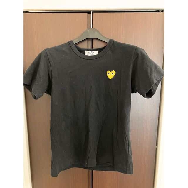 PLAY COMME des GARCONS ゴールド・ハートワッペンTシャツ