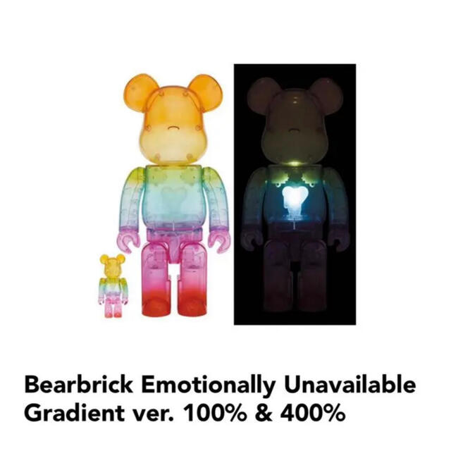 BE@RBRICK(ベアブリック)のEmotionally Unavailable 400%ベアブリック エンタメ/ホビーのフィギュア(その他)の商品写真