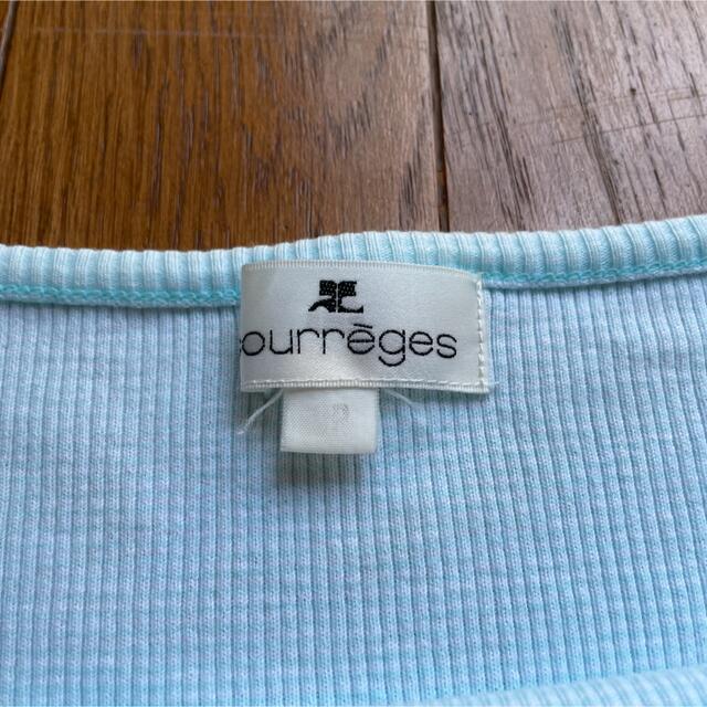 Courreges(クレージュ)のCourreges ボートネック　七分袖 レディースのトップス(ニット/セーター)の商品写真