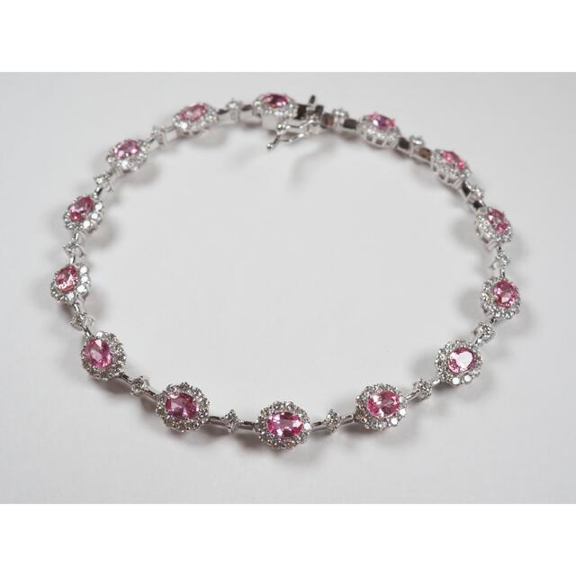 PT パパラチャ　サファイア　2.919ct ブレスレット　新品