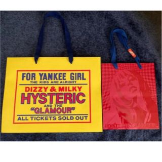 ヒステリックグラマー(HYSTERIC GLAMOUR)のHISTERIC GLAMOUR 紙袋2点セット　美品(ショップ袋)