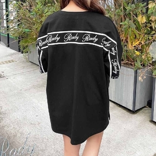 レディー(Rady)のRady ラインロゴTシャツ ブラック黒 Mサイズ(Tシャツ(半袖/袖なし))