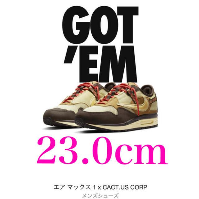 NIKE(ナイキ)のTravis Scott × Nike Air Max 1 CACT.US  メンズの靴/シューズ(スニーカー)の商品写真