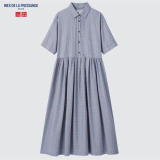 ユニクロ(UNIQLO)のタックワンピース(ロングワンピース/マキシワンピース)