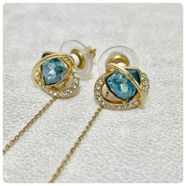 SWAROVSKI - swarovski スワロフスキー 2way ゴールド クリスタル