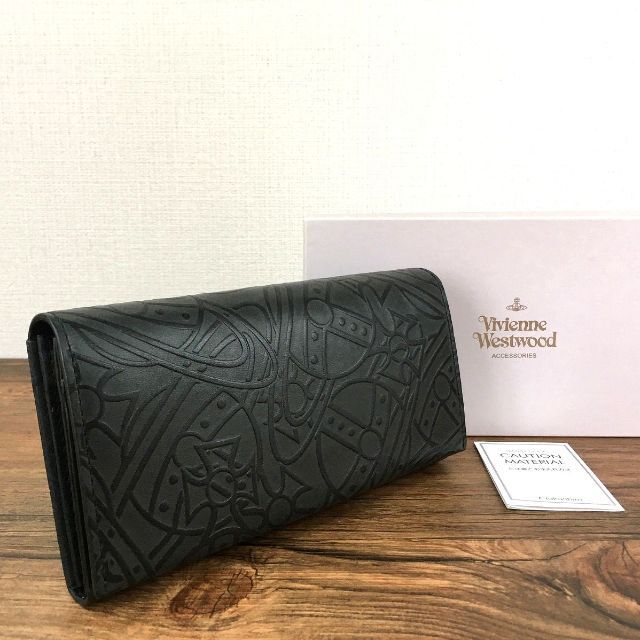 極美品 Vivienne Westwood 長財布 オーブ ブラック 274