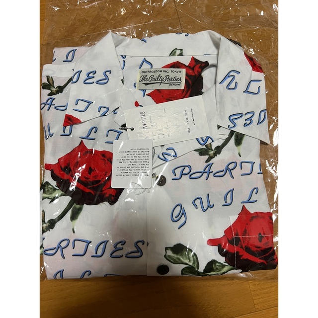 WACKO MARIA HAWAIIAN SHIRT  White Mローズ