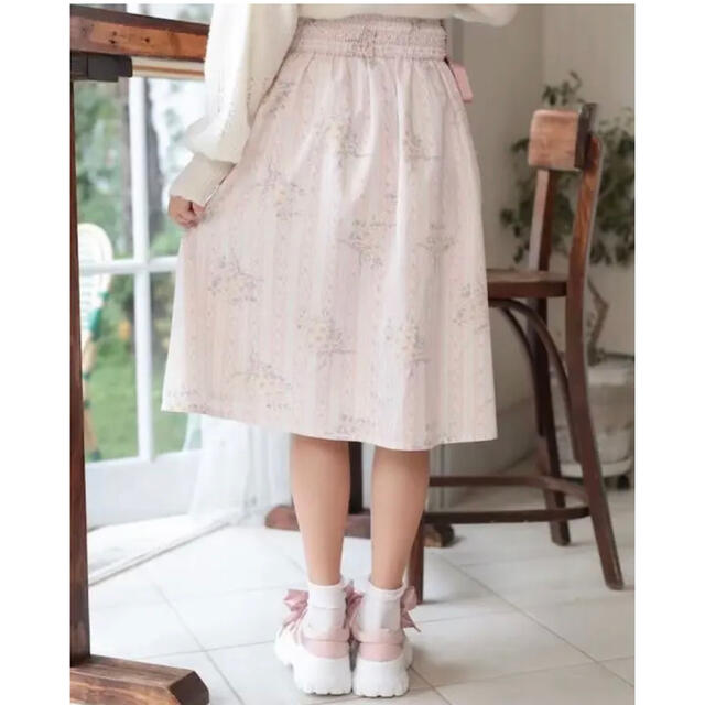 LIZ LISA - ☆美品☆ LIZ LISA ストライプフラワー柄 スカート LIZ LISA - ☆美品☆ LIZ LISA ストライプフラワー柄 スカート
