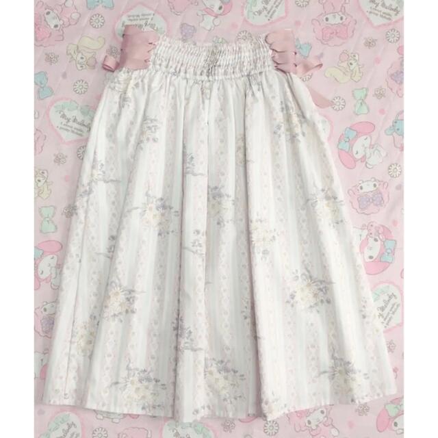 LIZ LISA - ☆美品☆ LIZ LISA ストライプフラワー柄 スカート LIZ LISA - ☆美品☆ LIZ LISA ストライプフラワー柄 スカート