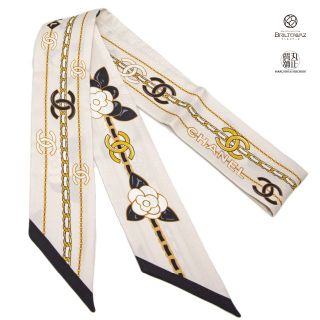 高品質格安 CHANEL スカーフ 黒 カメリアの通販 by しゅな's shop