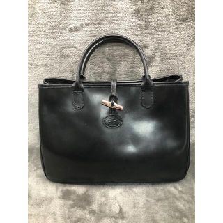 ロンシャン(LONGCHAMP)のロンシャン　レザートートバッグ(トートバッグ)