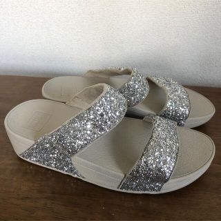 フィットフロップ(fitflop)のfitflop シルバー サンダル  US6(サンダル)