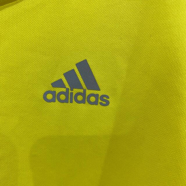 adidas(アディダス)のadidas アディダス　スポーツ　Tシャツ　Ｍ　イエロー　夏 レディースのトップス(Tシャツ(半袖/袖なし))の商品写真