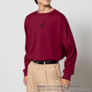 カンゴール(KANGOL)のWEGO KANGOL 別注刺繍ロンT Tシャツ(Tシャツ/カットソー(七分/長袖))