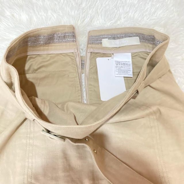 S Max Mara エスマックスマーラ セットアップ 42 リネン ベージュ