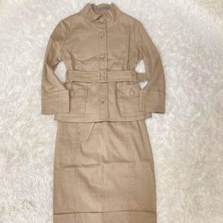 S Max Mara エスマックスマーラ セットアップ 42 リネン ベージュ