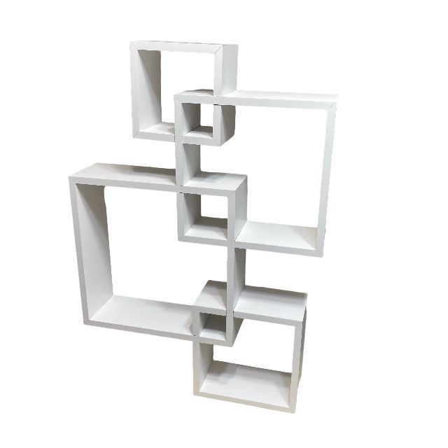 グリーンコ Greenco ウォールラック 飾り棚 4 Cube/whiteの通販 by グリーンコ Greenco ウォールラック 飾り棚 4 Cube/whiteの通販 by
