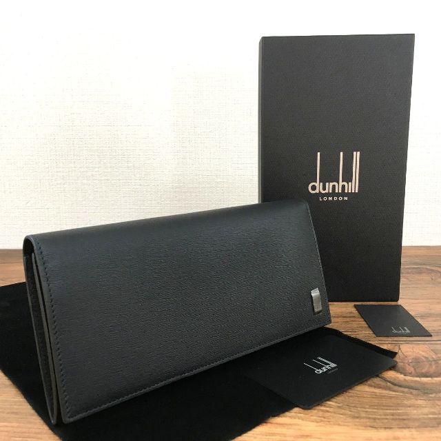 Dunhill(ダンヒル)の未使用品 dunhill 長財布 ブラック レザー 箱付き 296 メンズのファッション小物(長財布)の商品写真