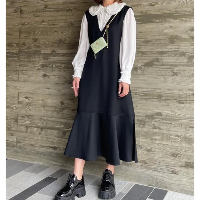 cygne サイズ1 ブラック ⭐︎2wayフロントボタンワンピース