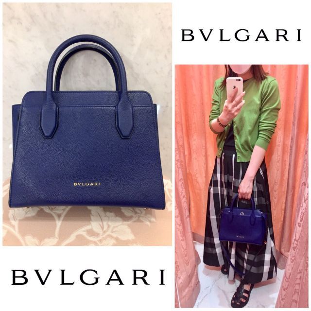 BVLGARI ブルガリ レディース 2Wayバッグ ブルー 定番 60368円引き