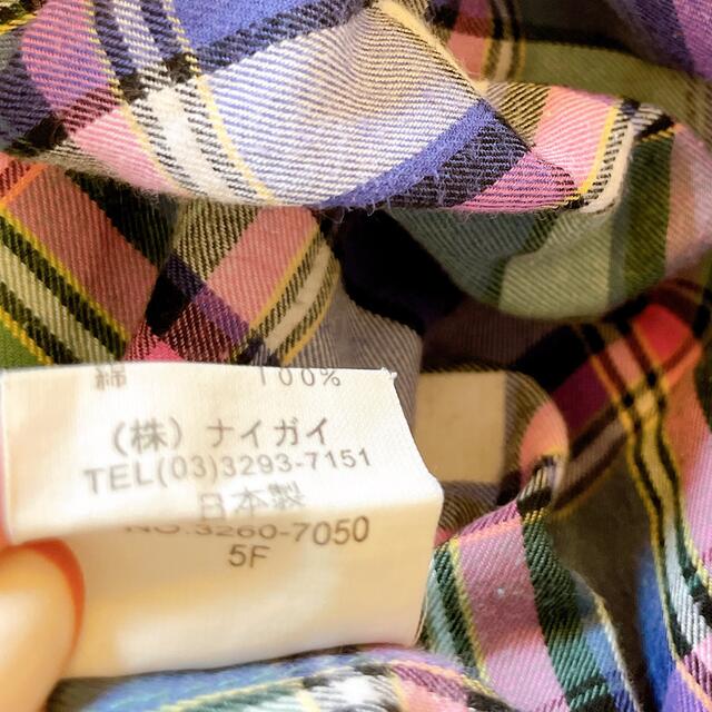 Ralph Lauren(ラルフローレン)のラルフローレン　チェックシャツワンピース　120 キッズ/ベビー/マタニティのキッズ服女の子用(90cm~)(ワンピース)の商品写真