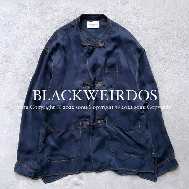 楽天限定公式 2021SS Black Weirdos キュプラ モダン チャイナ シャツ