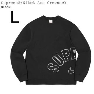 シュプリーム(Supreme)のL Supreme / Nike Arc Crewneck クルーネック 黒(スウェット)