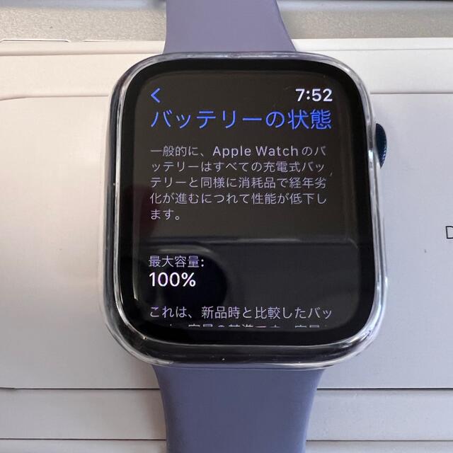 Apple Watch(アップルウォッチ)のApple Watch 6 44mm blue gps メンズの時計(腕時計(デジタル))の商品写真