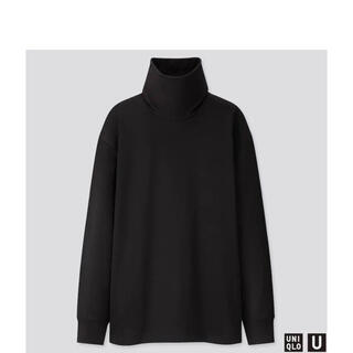 ユニクロ(UNIQLO)のUNIQLO U 2019タートルネック　ブラック(Tシャツ/カットソー(七分/長袖))