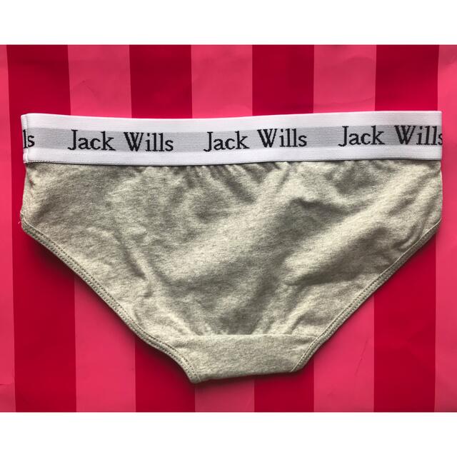 【新品英国】UK発ブランドJackWillsロゴショーツグレーM レディースの下着/アンダーウェア(ショーツ)の商品写真