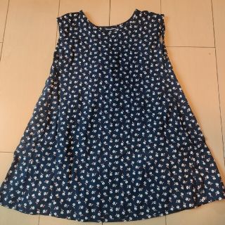 ユニクロ(UNIQLO)のpu-@さん専用　ワンピース　110＆Tシャツ2枚(ワンピース)