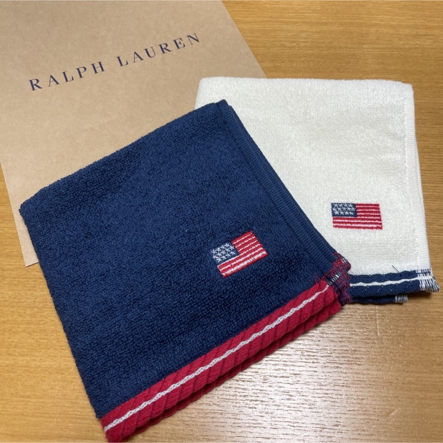 Ralph Lauren(ラルフローレン)の新品　ラルフローレン　ハンドタオル　 メンズのファッション小物(ハンカチ/ポケットチーフ)の商品写真