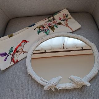 ザラホーム(ZARA HOME)のZARA HOME☆ミラー&クッションカバー(壁掛けミラー)