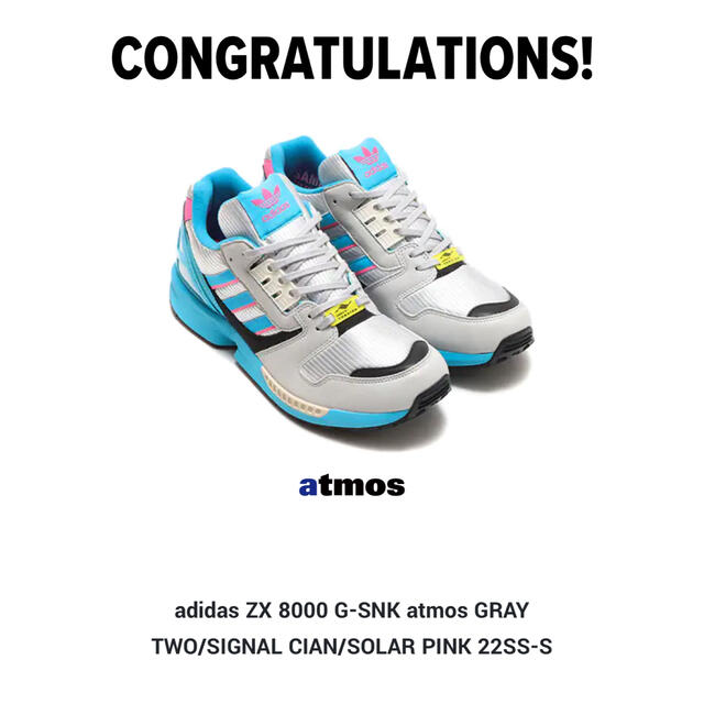 adidas zx8000 TJ atmosコラボ 24.0 adidas zx8000 TJ atmosコラボ 24.0