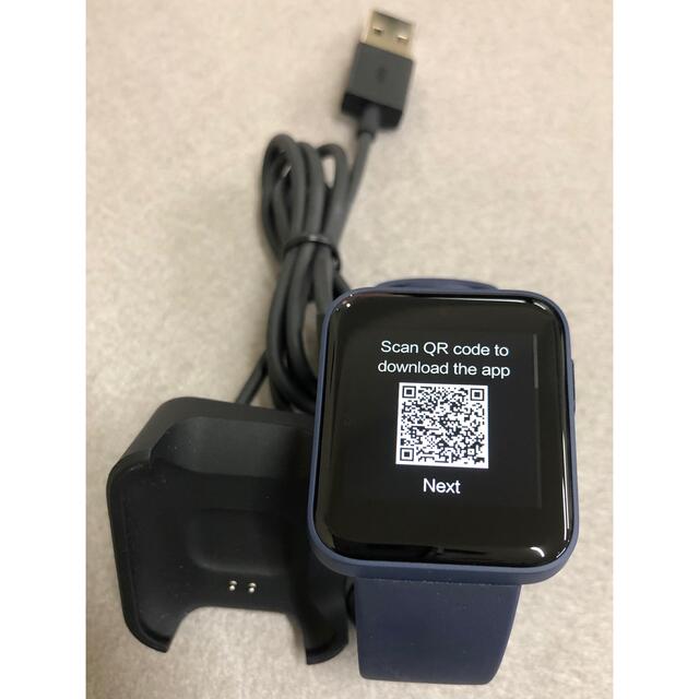 【新古品／美品】スマートウォッチ Mi Watch Lite ブルー 着信通知  メンズの時計(腕時計(デジタル))の商品写真