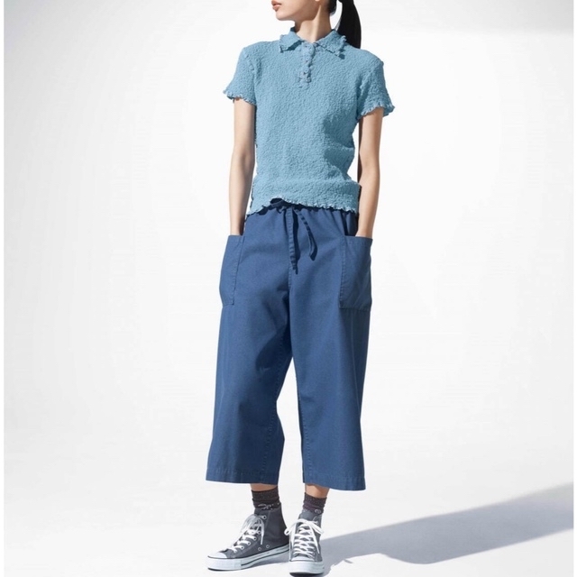 ME ISSEY MIYAKE カリフラワープリーツ トップス ポロシャツ-