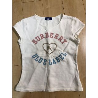 バーバリーブルーレーベル(BURBERRY BLUE LABEL)のバーバリーブルーレーベル   白　半袖Tシャツ (Tシャツ(半袖/袖なし))