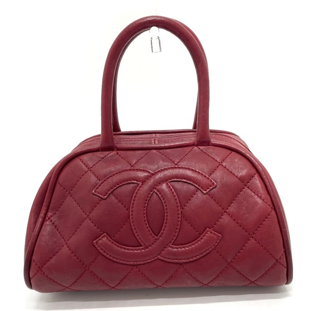 感謝の声続々! CC マトラッセ CHANEL シャネル - CHANEL ココマーク レッド ラムスキン ハンドバッグ ミニボストン ハンドバッグ 感謝の声続々! CC マトラッセ CHANEL シャネル - CHANEL ココマーク レッド ラムスキン ハンドバッグ ミニボストン ハンドバッグ