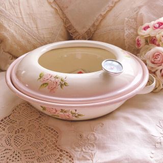 アフタヌーンティー(AfternoonTea)のお値下げ！新品♡イマン♡ダイアナローズ ホーロー天ぷら鍋温度計付ニトリ(その他)