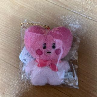 ビーティーイシビル(BT21)のピンクたっとんマスコット（TATA）(キャラクターグッズ)