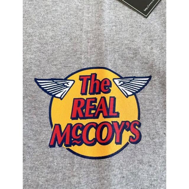 THE REAL McCOY'S(ザリアルマッコイズ)のリアルマッコイズ   ロゴTシャツ　グレー　　L メンズのトップス(Tシャツ/カットソー(半袖/袖なし))の商品写真