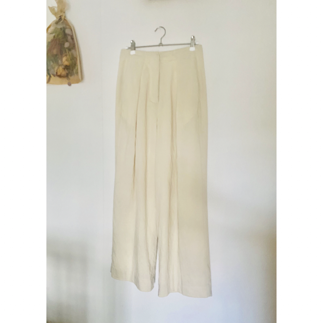 【新品 タグ・値札付】Linen Tuck Trousers TODAYFUL