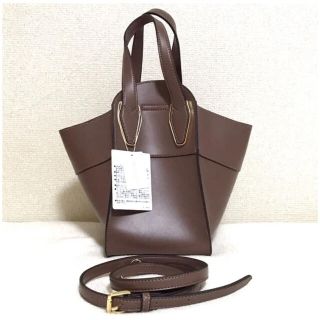 プロポーションボディドレッシング(PROPORTION BODY DRESSING)の【未使用品✧︎*】プロポ☆2Wayトラペーゼショルダーバッグ ブラウン(ハンドバッグ)