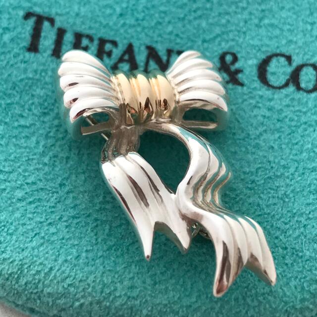 アクセサリーTiffany ツイストモチーフ ブローチ 美品