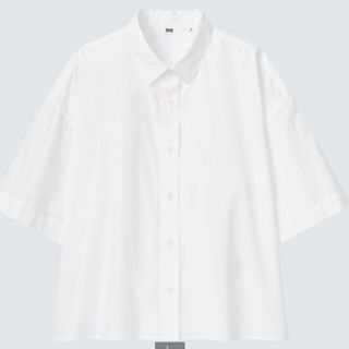 ユニクロ(UNIQLO)のUNIQLO　コットンシャツM(シャツ/ブラウス(長袖/七分))