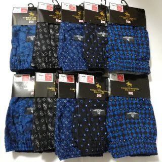 LL 10枚セット POLO プリントトランクス 前開き 綿100％ メンズ(トランクス)