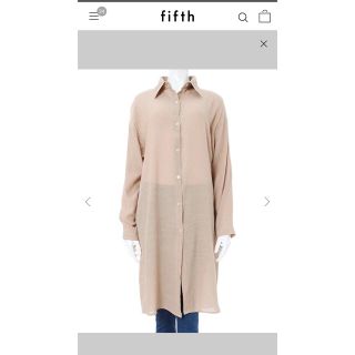 フィフス(fifth)の fifth リネンライクロングシャツ (シャツ/ブラウス(長袖/七分))